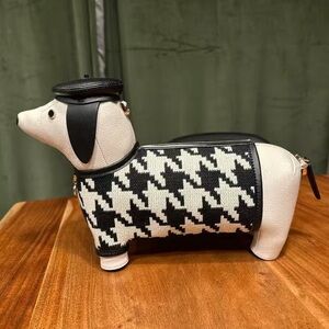 Kate Spade Houndstooth Dog Mini Bag